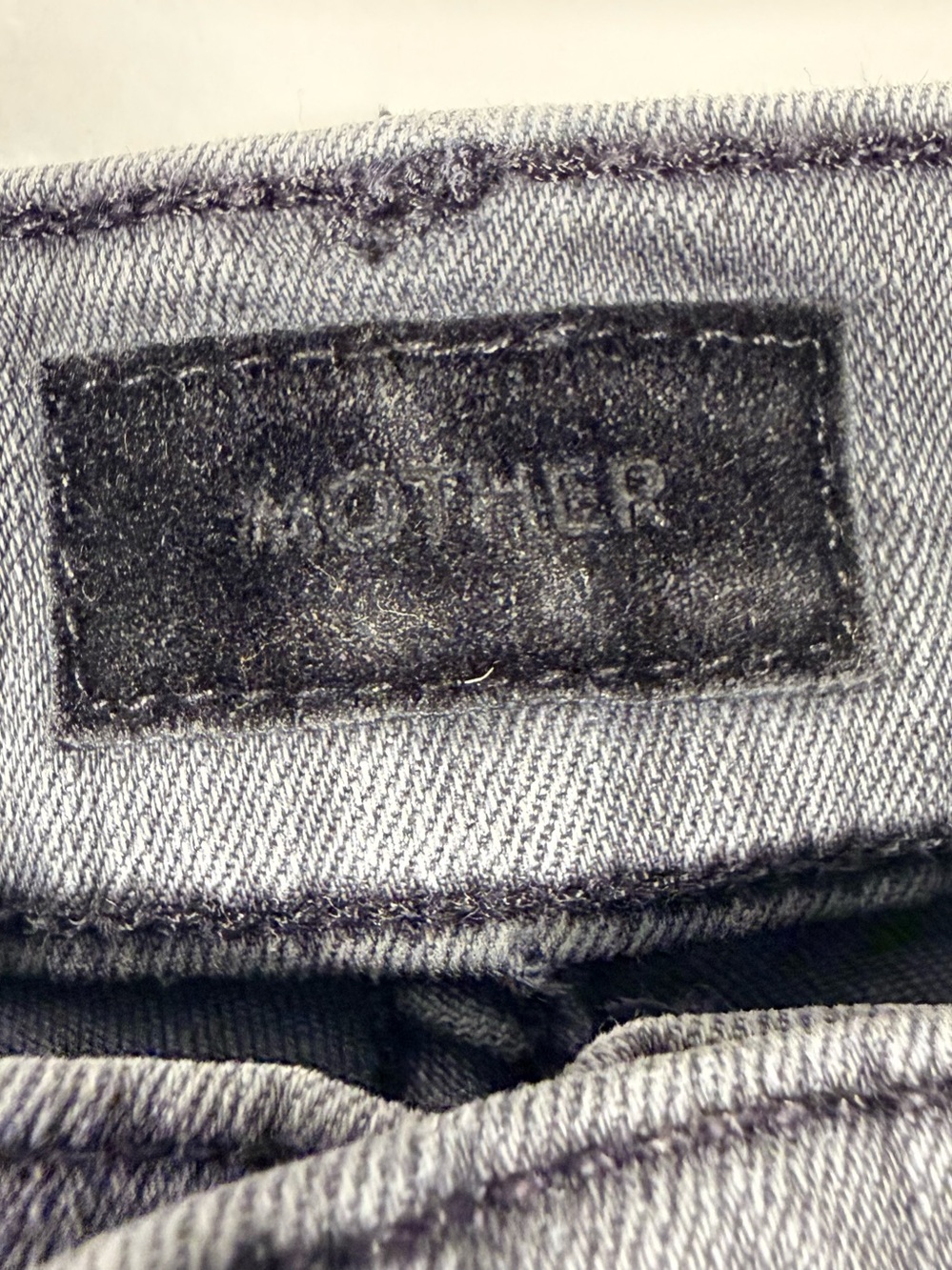 Mother Jeans The Insider Crop Step Fray Grey Dancing In The Moonlight Size 25 - Picture 2 of 15
